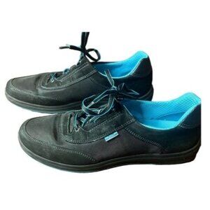SAS Women's Athletic Sporty Sneakers Size 9 N Black & Blue‎ Made In USA lace up